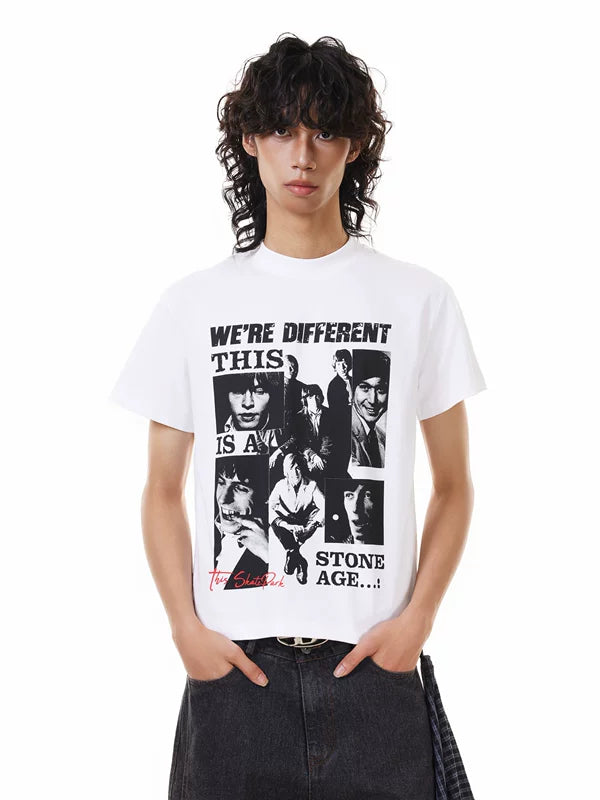 Retro Band Graphic Short Sleeve T-Shirt 2