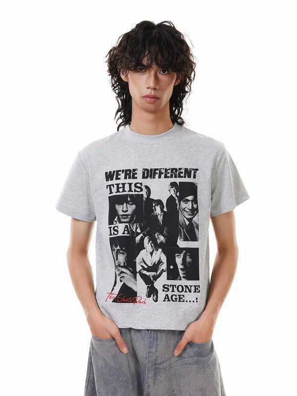 Retro Band Graphic Short Sleeve T-Shirt 3
