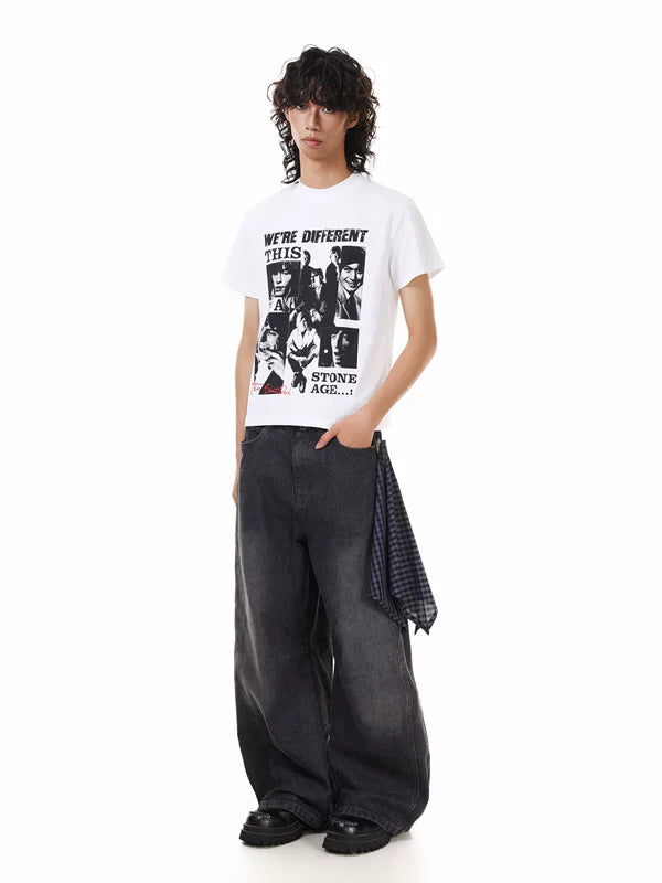 Retro Band Graphic Short Sleeve T-Shirt 5