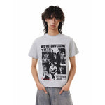 5837534553441,5837534553442,5837534553443,5837534553444, Retro Band Graphic Short Sleeve T-Shirt