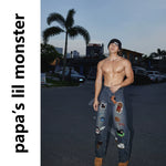 5934294952978,5934294952979,5934294952980, Retro Cartoon Embroidered Loose Denim Pants