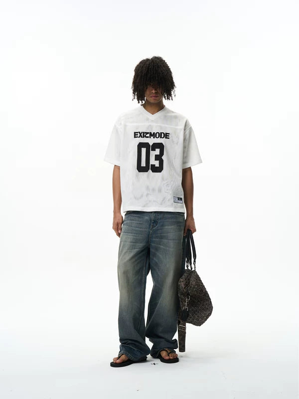 Retro Casual Loose Tennis Jersey 2