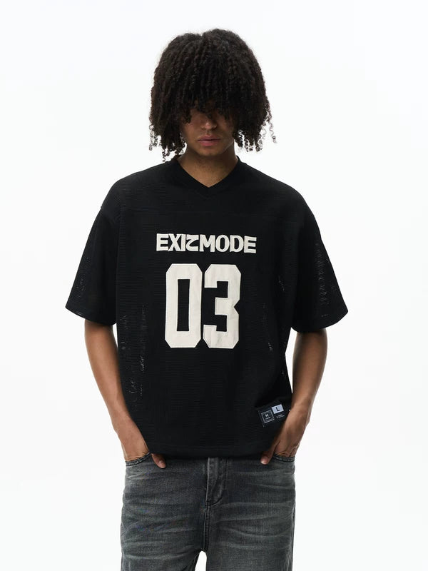Retro Casual Loose Tennis Jersey 4