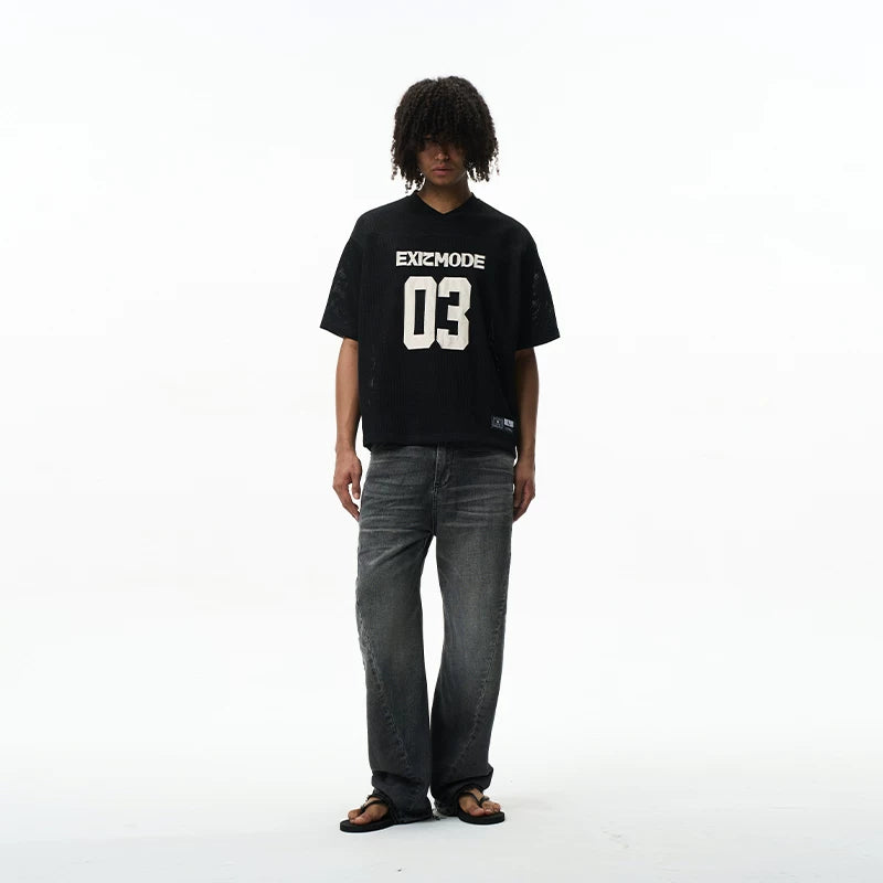 6087028664867,6087028664868,6087028664869,6087028664870, Retro Casual Loose Tennis Jersey