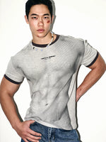 Retro Crew Neck Short-Sleeve T-Shirt 1