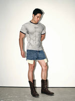 Retro Crew Neck Short-Sleeve T-Shirt 2