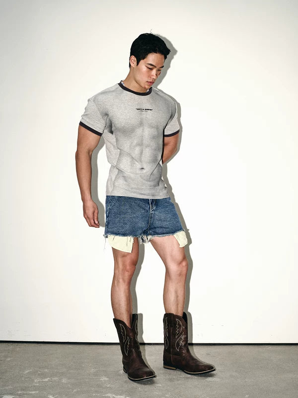 Retro Crew Neck Short-Sleeve T-Shirt 2