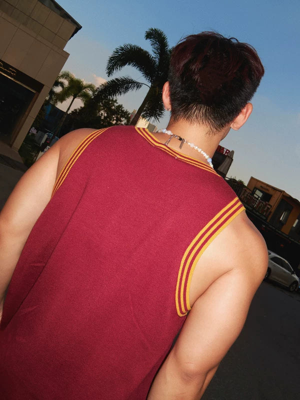 Retro Digital Jacquard Knit Vest 3