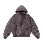 5840278990868,5840278990869,5840278990870,5840278990871, Retro Distressed Fleece-Lined Zip Hoodie