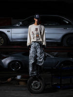 Retro Distressed Graphic Long Sleeve T-Shirt 3