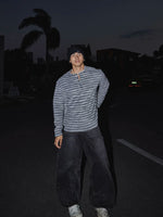 Retro Distressed Wide-Leg Denim Pants 3