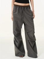 Retro Double-Waist Colorblock Cargo Track Pants 3