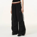 5760972052285,5760972052286,5760972052287,5760972052288, Retro Double-Waist Colorblock Cargo Track Pants
