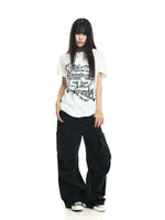 Retro Drawstring Cargo Pants with Pockets 4