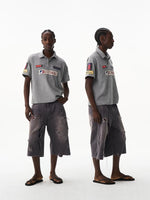 Retro Embroidered Short-Sleeve Polo Shirt 1