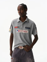 Retro Embroidered Short-Sleeve Polo Shirt 3