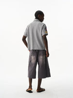 Retro Embroidered Short-Sleeve Polo Shirt 5
