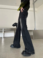 Retro Flared Denim Pants 2