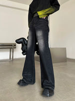 Retro Flared Denim Pants 4