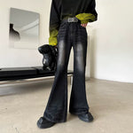 5127891154294,5127891154295,5127891154296,5127891154297, Retro Flared Denim Pants