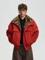 Retro Fleece-Lined Stand Collar Workwear Jacket 3