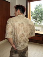 Retro Floral Lace Cuban Collar Shirt 4