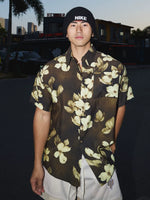 Retro Floral Print Short-Sleeve Shirt 1