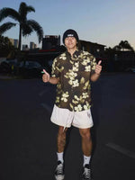 Retro Floral Print Short-Sleeve Shirt 2
