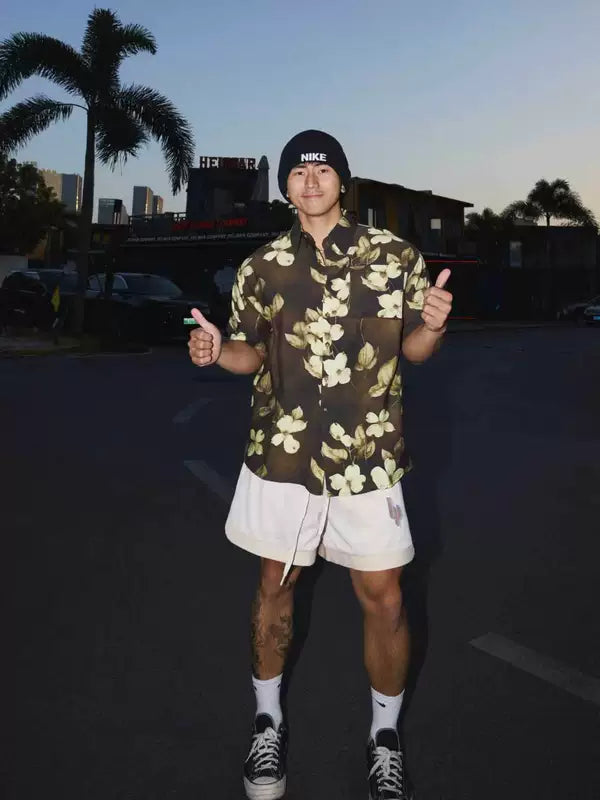 Retro Floral Print Short-Sleeve Shirt 2
