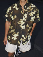 Retro Floral Print Short-Sleeve Shirt 3