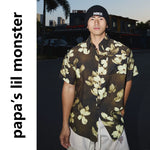6051268329094,6051268329095,6051268329096, Retro Floral Print Short-Sleeve Shirt