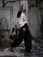 Retro Graffiti Print Short-Sleeve T-Shirt 4
