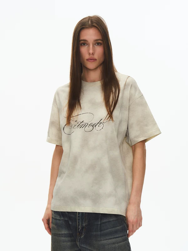Retro Graphic Cotton Crew Neck T-Shirt 3