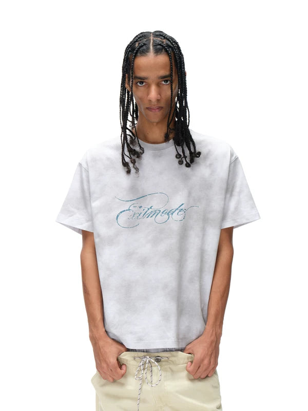 Retro Graphic Cotton Crew Neck T-Shirt 4