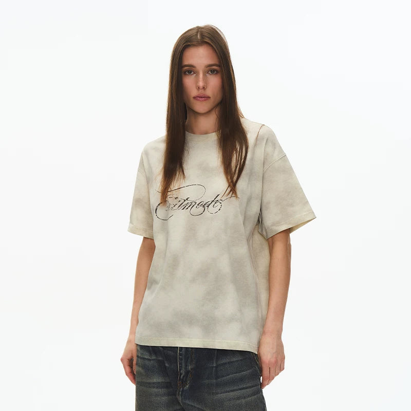6061132085768,6061132085769,6061132085770,6061132085771, Retro Graphic Cotton Crew Neck T-Shirt