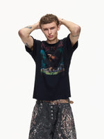 Retro Graphic Football Theme T-Shirt 2