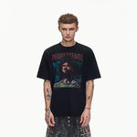 6212514651893,6212514651894,6212514651895, Retro Graphic Football Theme T-Shirt