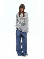 Retro Graphic Long-Sleeve T-Shirt Top 5