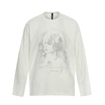 6031993104800,6031993104801,6031993104802,6031993104803, Retro Graphic Print Loose Long-Sleeve T-Shirt
