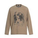 6031993104804,6031993104805,6031993104806,6031993104807, Retro Graphic Print Loose Long-Sleeve T-Shirt