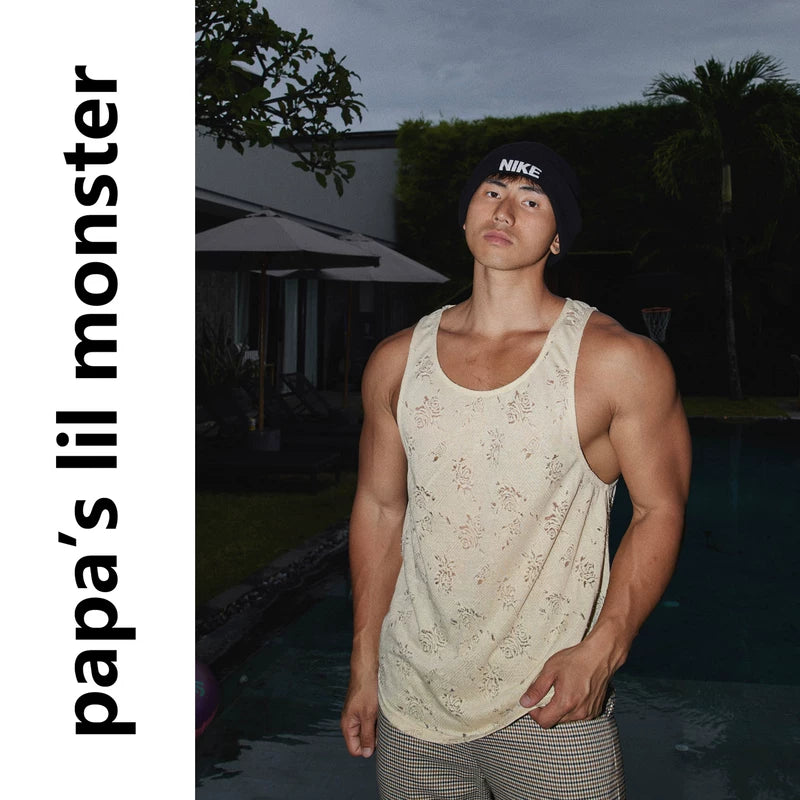 6054062337884,6054062337885,6054062337886, Retro Hollow-Out Sleeveless Tank Top