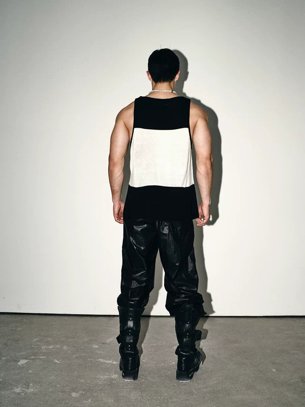 Retro Horse Graphic Mesh Knit Vest 4