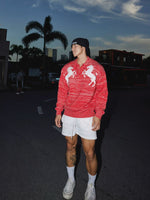 Retro Horse Pattern Knit Polo Sweater 4