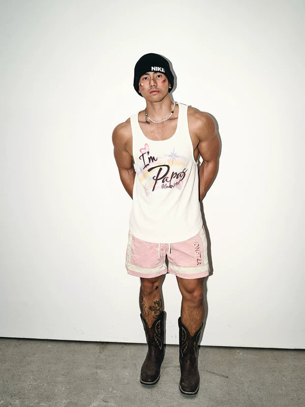 Retro Island Style Loose U-Neck Vest 5
