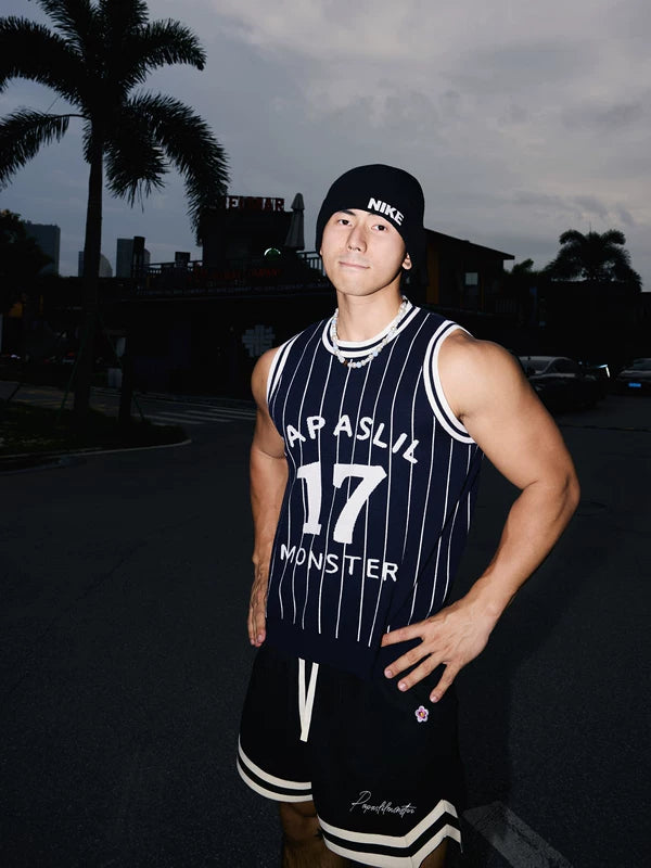 Retro Jersey Design Knitted Vest 1
