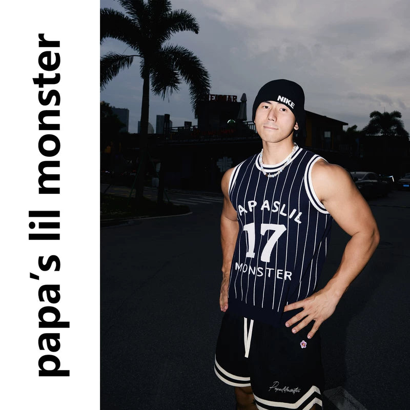 6260002535576,6260002535577,6260002535578, Retro Jersey Design Knitted Vest