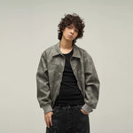 6282594698552,6282594698557,6282594698562,6282594698567, Retro Leather Bomber Jacket