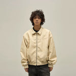 6282594698553,6282594698558,6282594698563,6282594698568, Retro Leather Bomber Jacket
