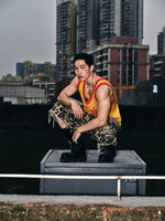 Retro Letter Graphic Knitted Tank Vest 3
