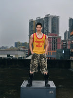 Retro Letter Graphic Knitted Tank Vest 4